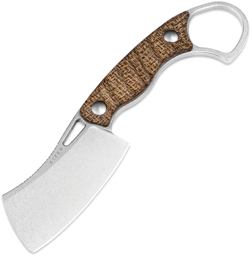 Kizer Cutlery Little Rhino Fixed Blade Knife Micarta - KI1065A4
