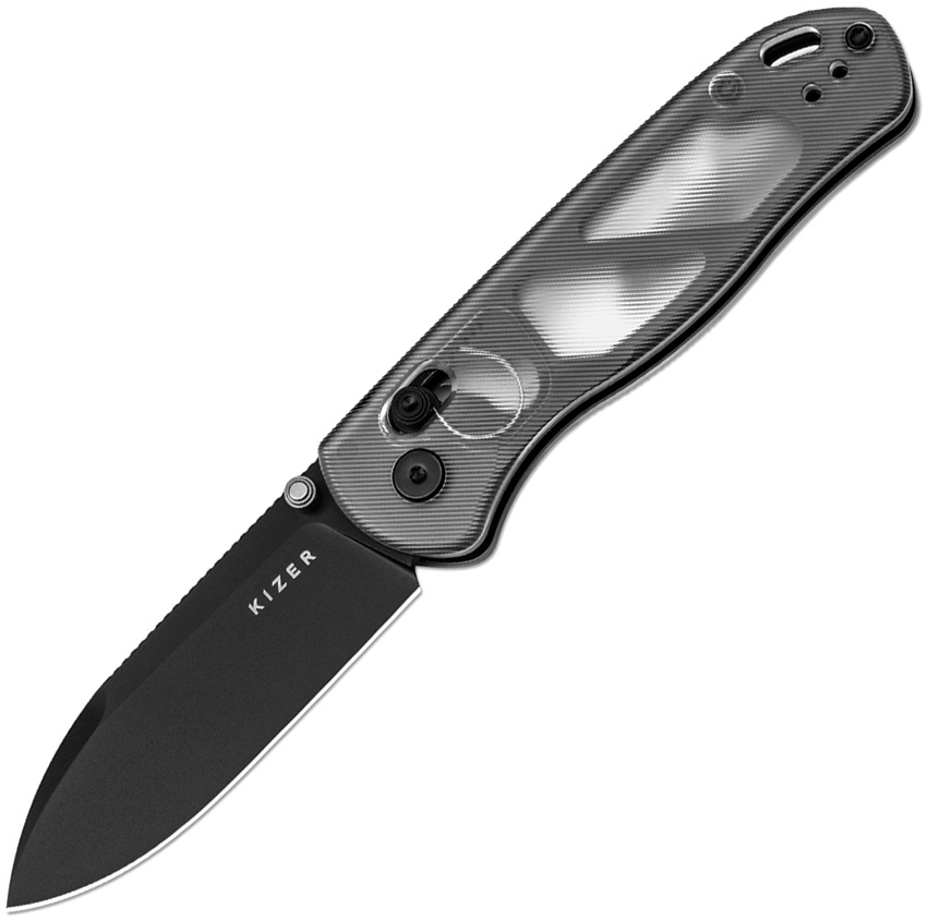 Kizer Cutlery Drop Bear Clutch Lock Pocket Knife Clear - KIV3619A9