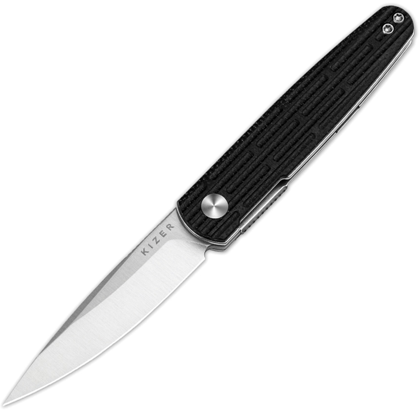 Kizer Cutlery Bamboo Linerlock Pocket Knife Black - KIV3722A1