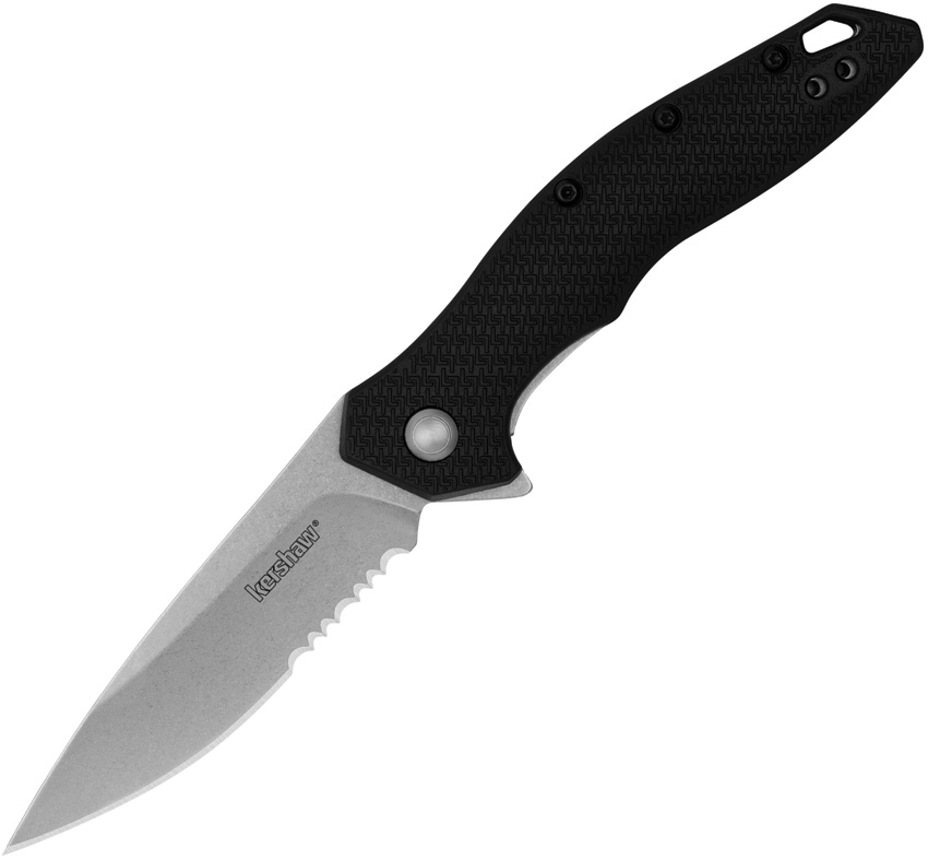 Kershaw Shoreline Linerlock Pocket Knife Serrated - KS1845ST