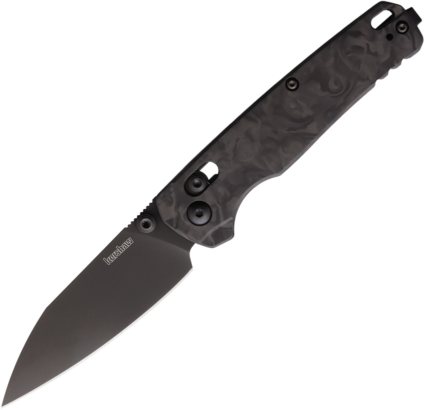 Kershaw Bel Air DuraLock Pocket Knife Black Carbon Fiber - KS6105CFBLK