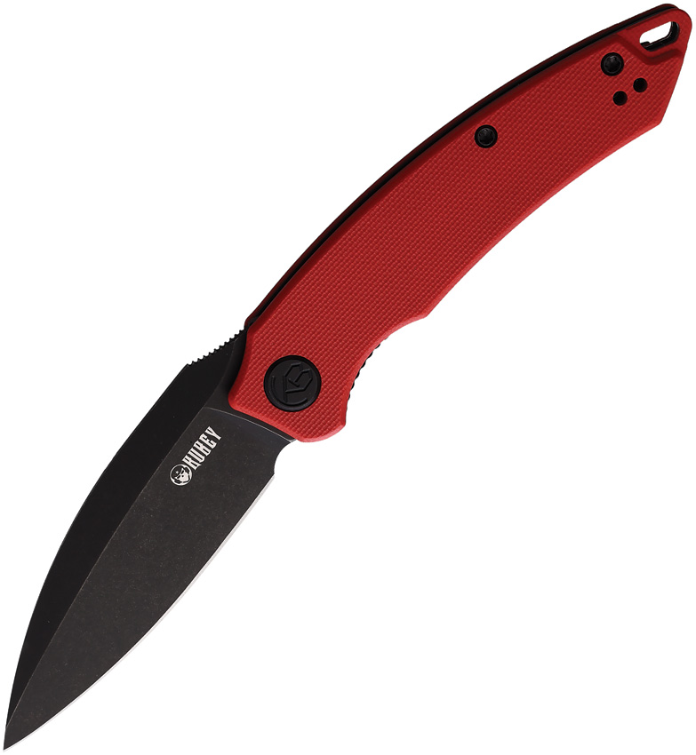 Kubey Leaf Linerlock Pocket Knife Red - KUB333B