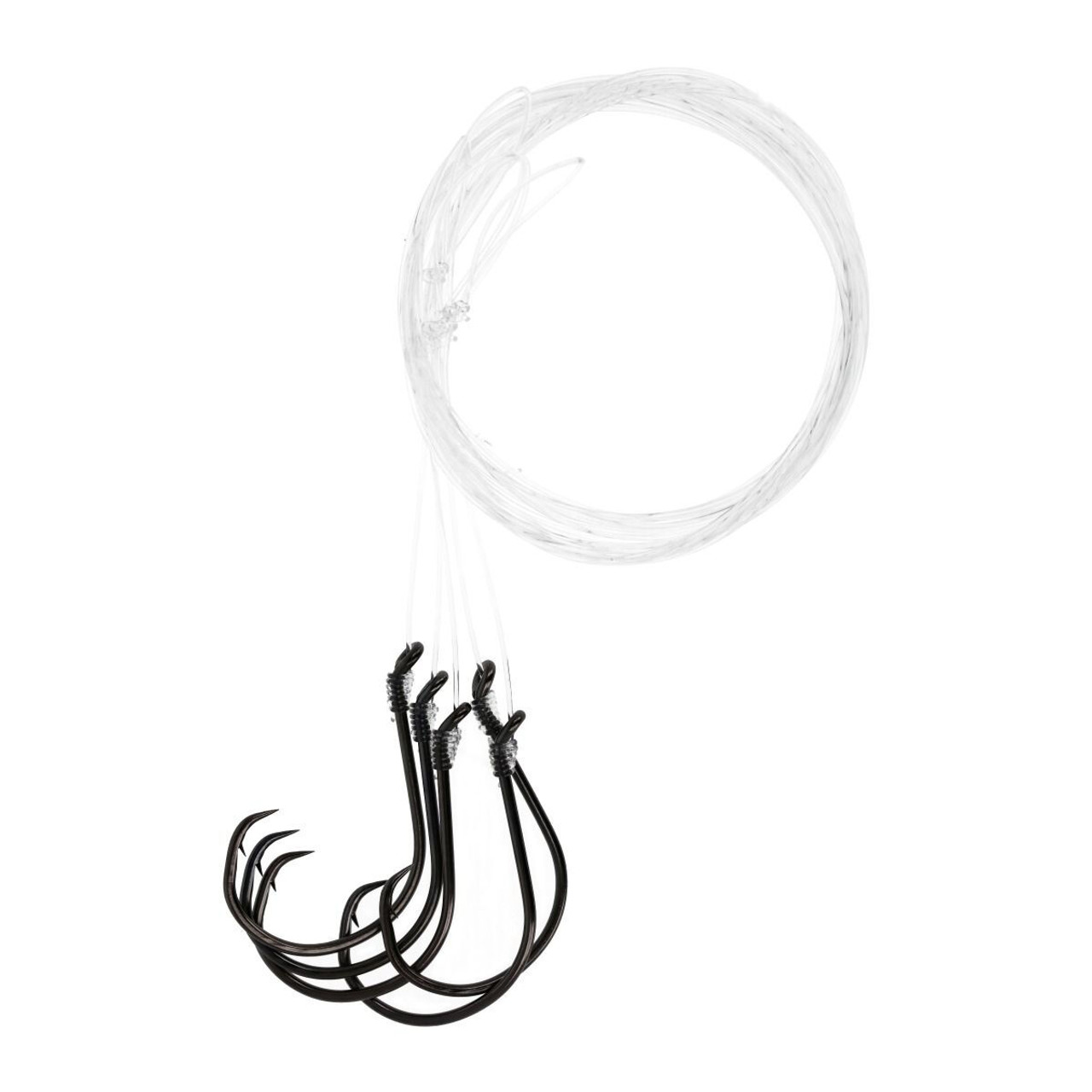Eagle Claw Lazer Sharp L800 Striper Inline Circle Octopus Snelled Hook - 5 Pk.