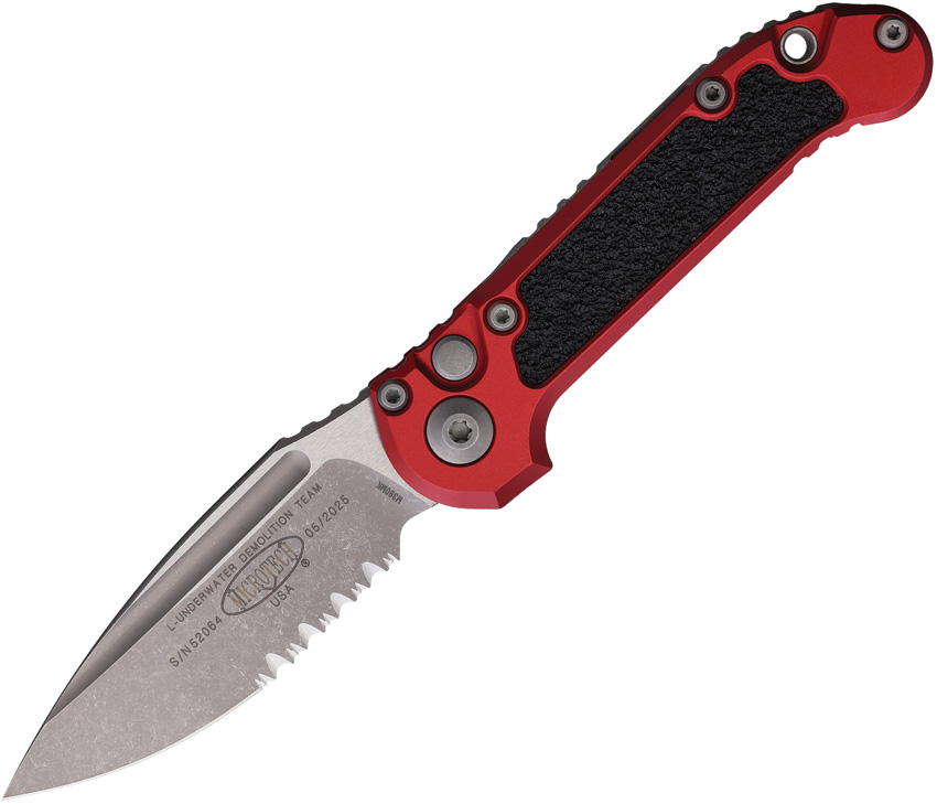 Microtech Automatic Pocket Knife LUDT Button Lock Gen III - MCT113511APRD