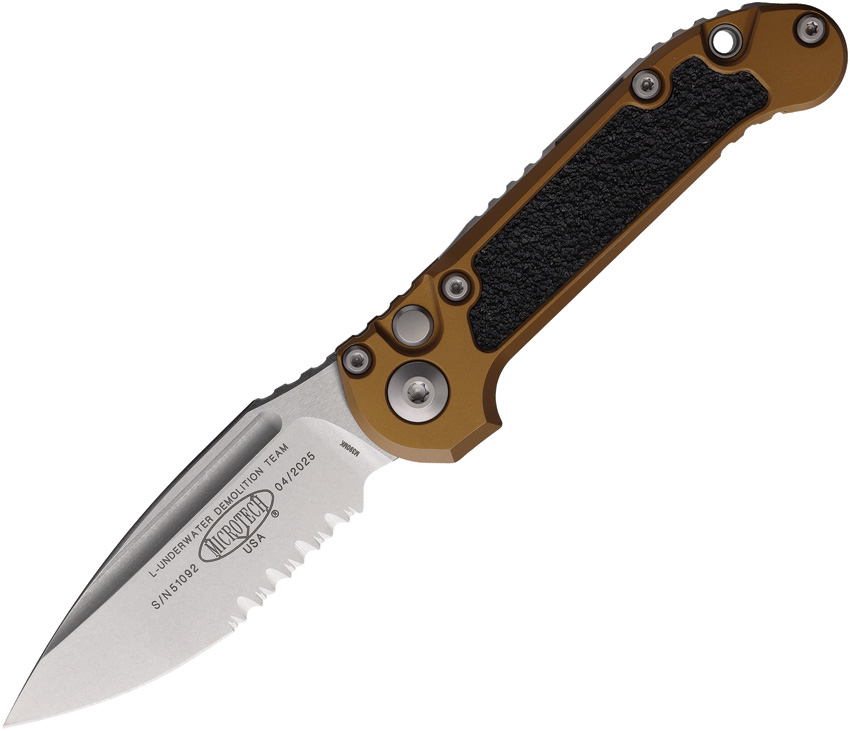Microtech Automatic Pocket Knife LUDT Button Lock Gen III - MCT113511TA