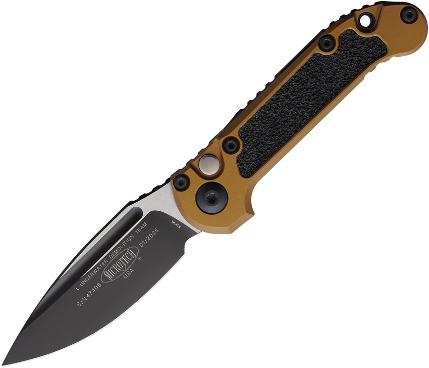 Microtech Automatic Pocket Knife LUDT Button Lock Gen III - MCT11351TA
