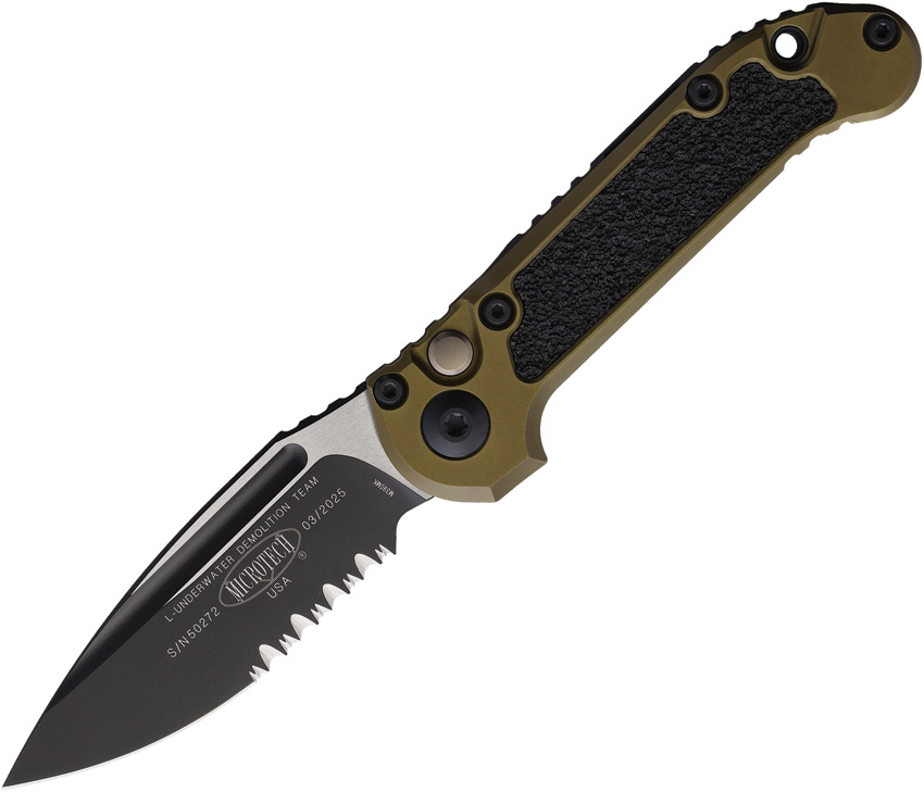 Microtech Automatic Pocket Knife LUDT Button Lock Gen III - MCT11352OD