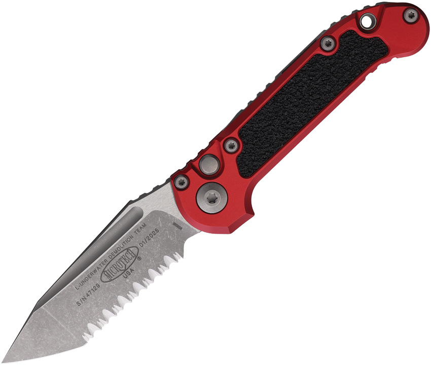 Microtech Automatic Pocket Knife LUDT Button Lock Gen III - MCT113612APRD