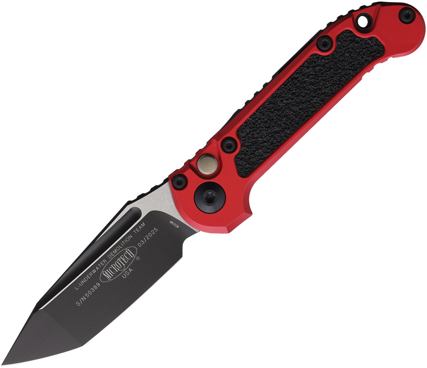 Microtech Automatic Pocket Knife LUDT Button Lock Gen III - MCT11361RD