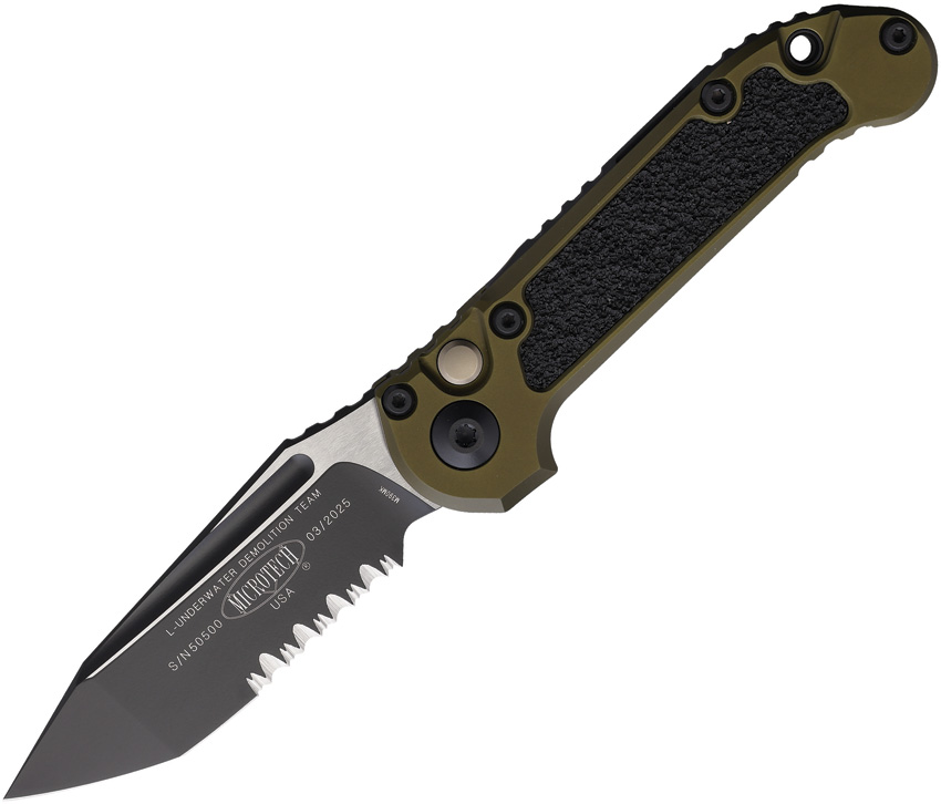 Microtech Automatic Pocket Knife LUDT Button Lock Gen III - MCT11362OD