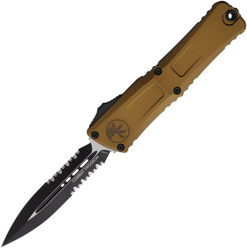 Microtech Automatic Pocket Knife OTF Combat Troodon DE Gen III - MCT11422TA