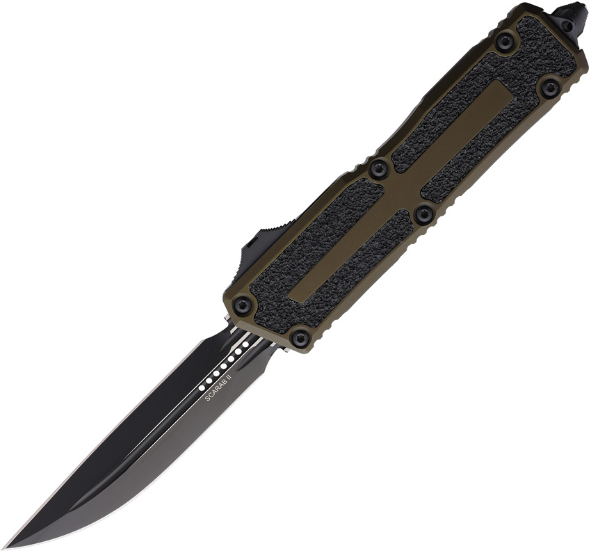 Microtech Automatic Pocket Knife Scarab II OTF Gen III OD Green - MCT11801OD