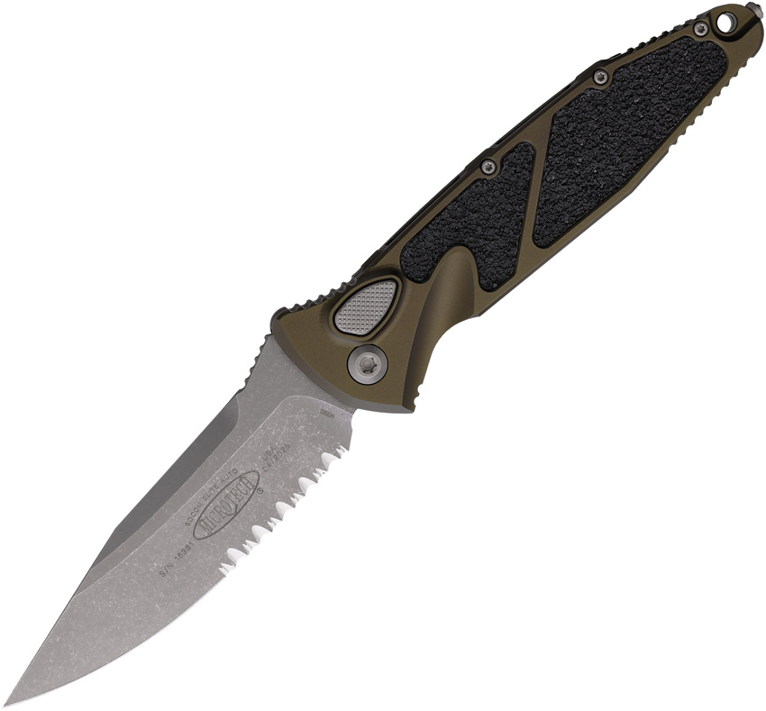 Microtech Automatic Pocket Knife Socom Elite Buttonlock - MCT160A11APOD
