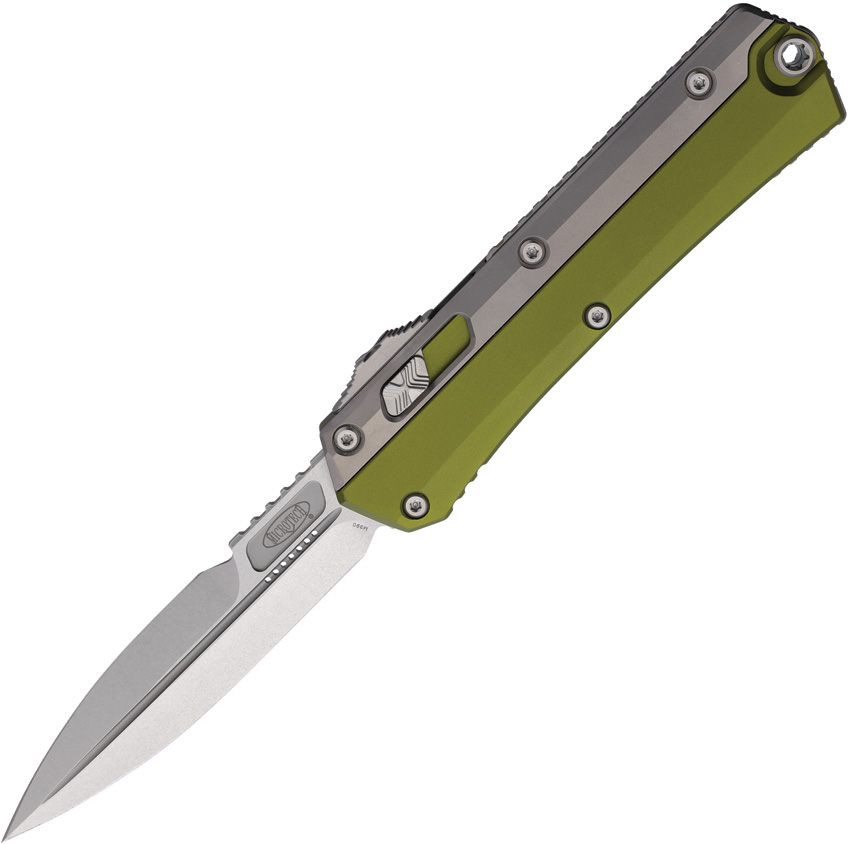 Microtech Automatic Pocket Knife Glykon OTF Bayonet OD Green - MCT18410OD