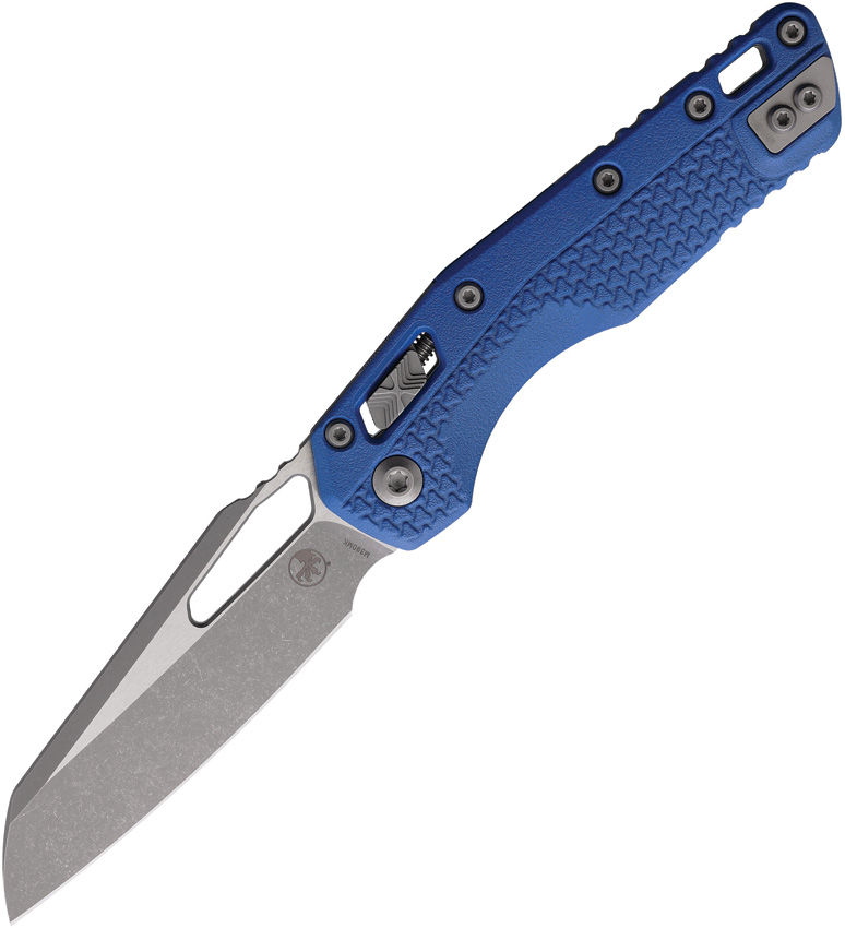 Microtech MSI Ram-Lok Pocket Knife Tri Grip Blue - MCT210T10APPMCB