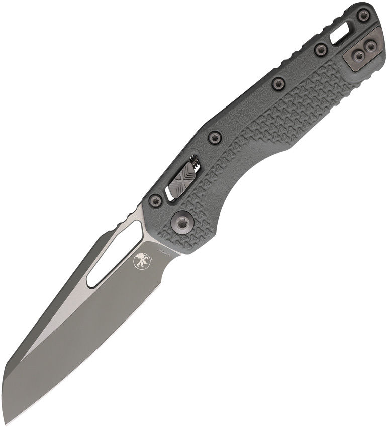 Microtech MSI Ram-Lok Pocket Knife Tri Grip Gray - MCT210T1PMCBG