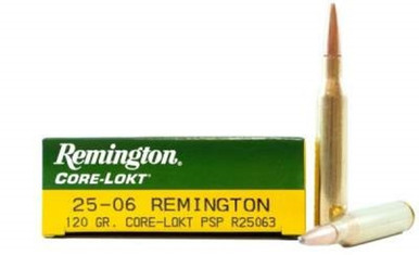 Remington Core-Lokt 25-06 Rem 120 gr PSP Rifle Ammunition 20 rds