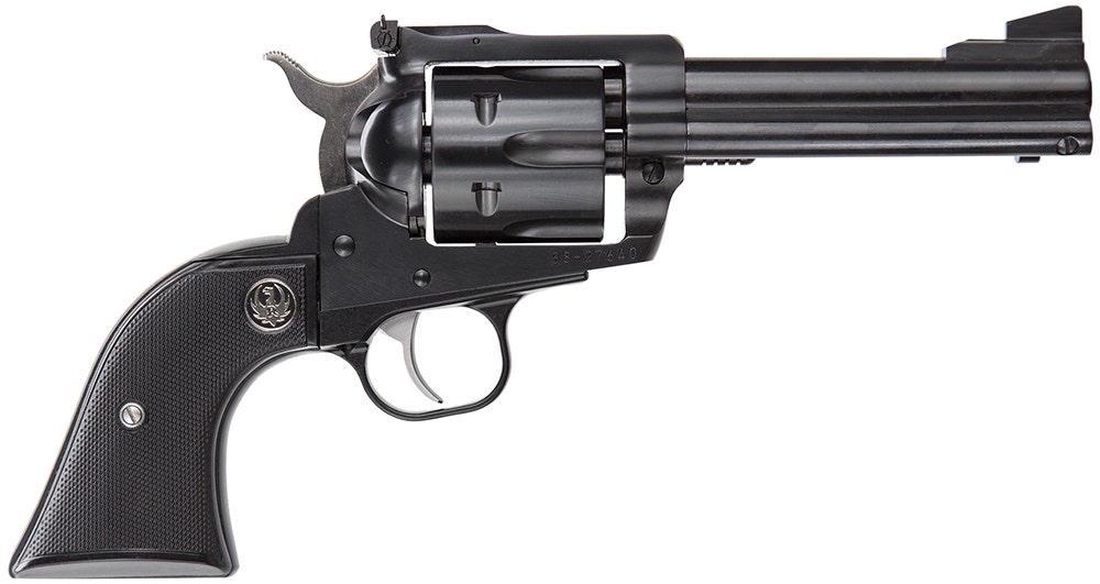 Ruger 0405 Blackhawk Revolver 41 MAG, 4.62 in, Checkered Hard Rubber