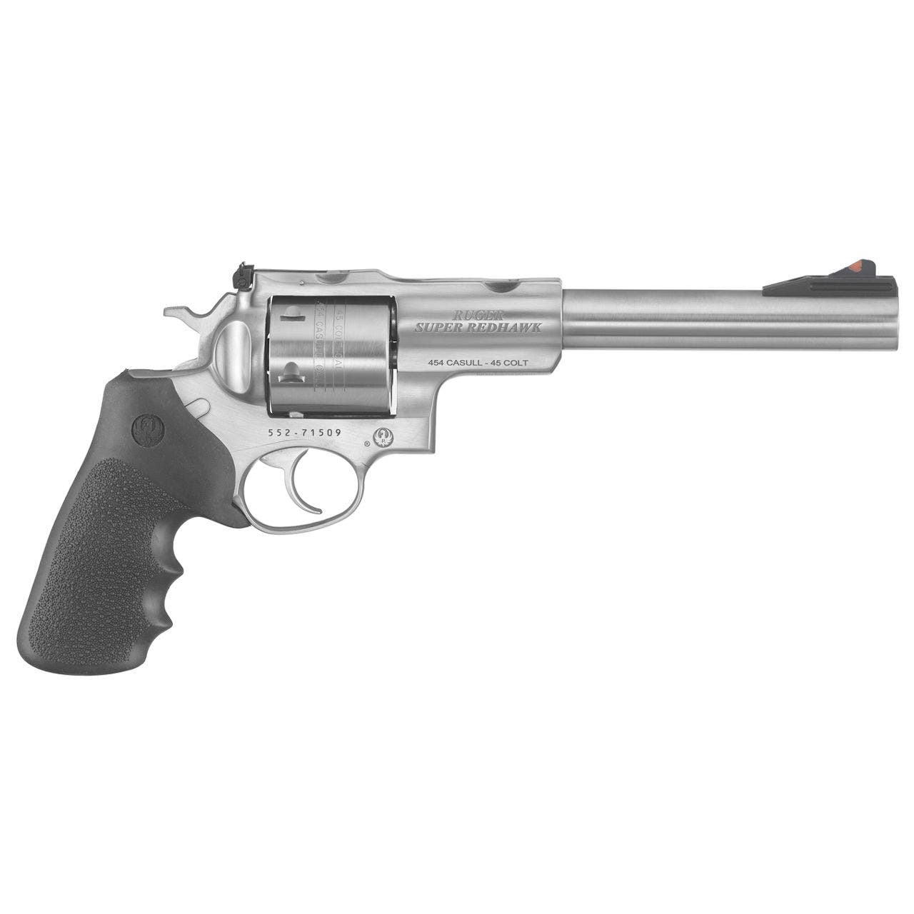 Ruger 5505 Super Redhawk Revolver 454 CASULL, 7.5 in, Rubber MoNogrip