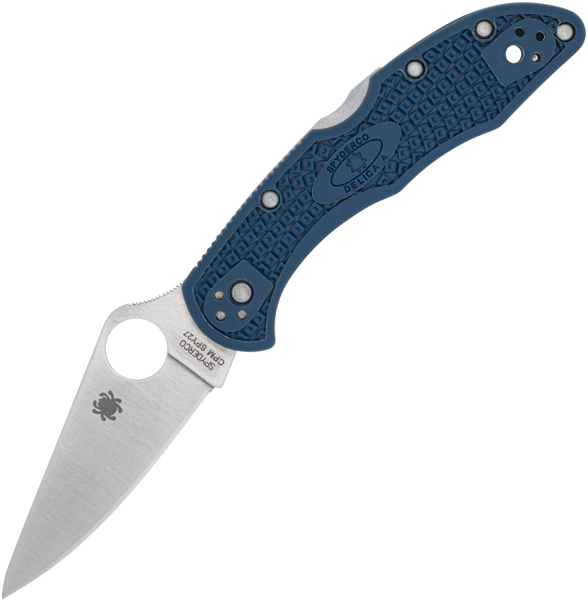 Spyderco Delica 4 Lockback Pocket Knife Cobalt Blue - SC11PCBL