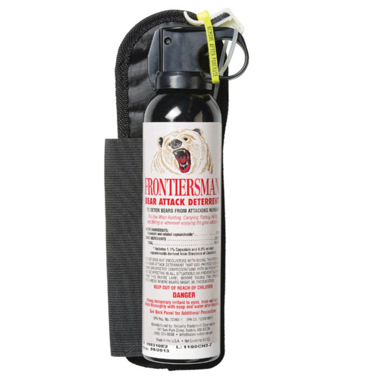 Sabre Frontiersman Bear Spray 9.2 oz with Belt Holster