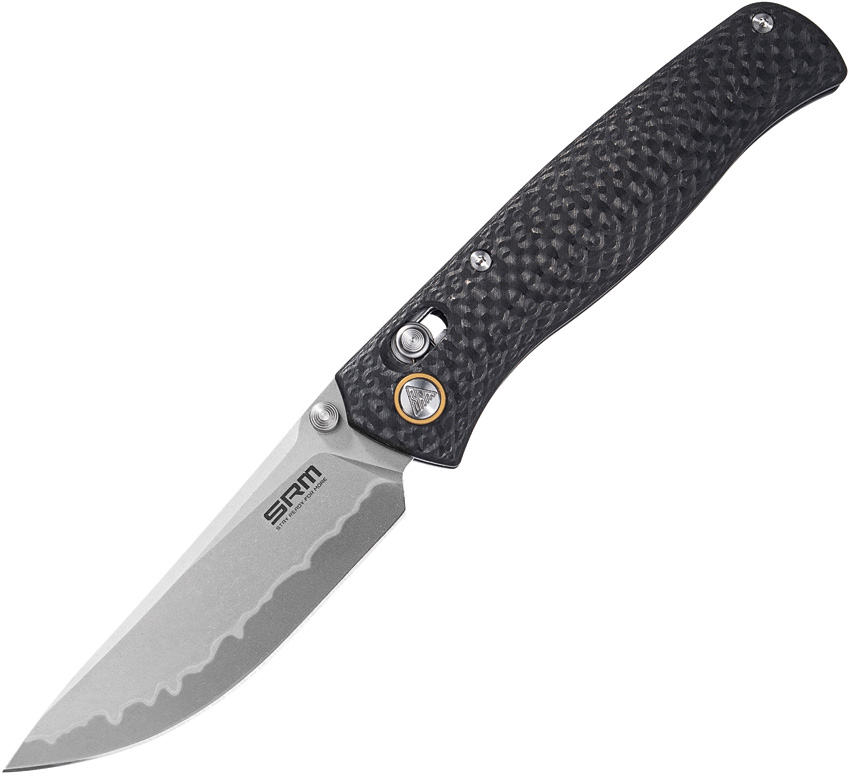 SRM Ambi Lock Pocket Knife Carbon Fiber - SRM255LCB2