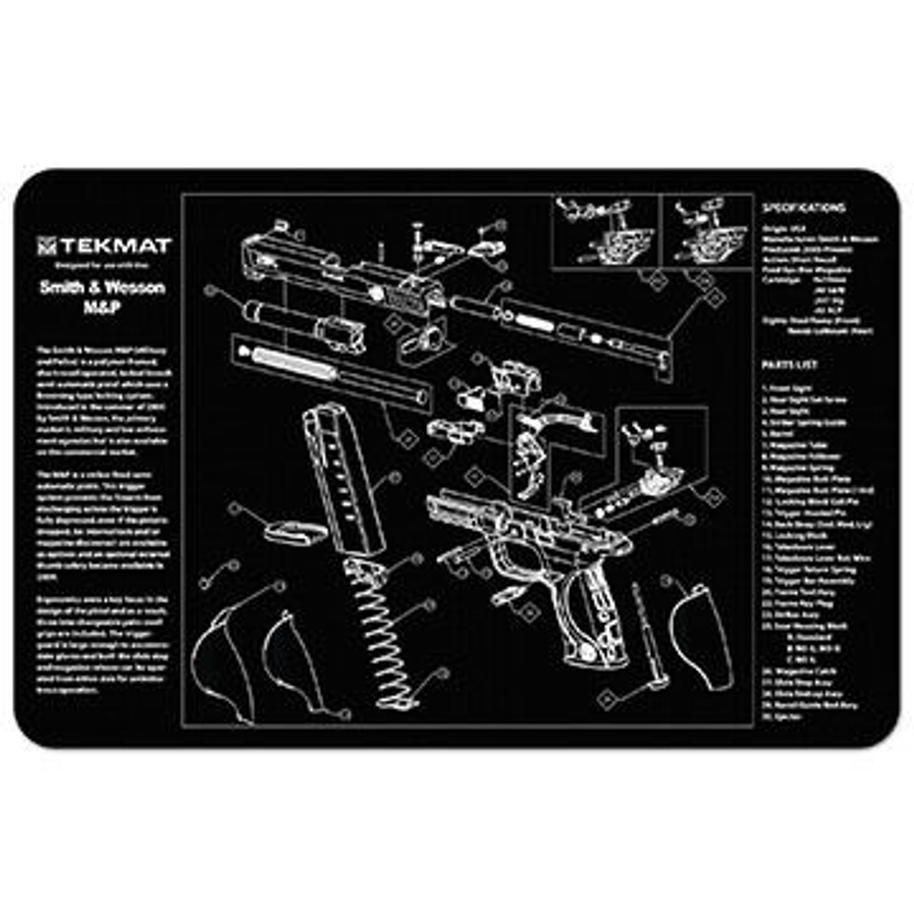TekMat Smith & Wesson M&P Handgun Cleaning Mat