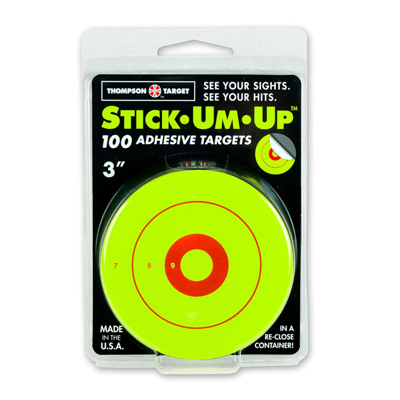 Thompson Stick-Um-Up Green 3" Adhesive Targets