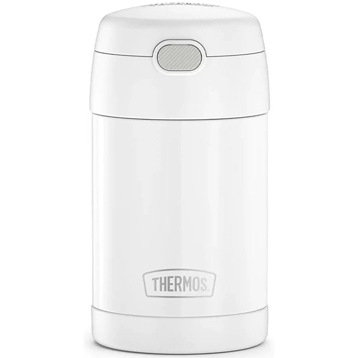Thermos 16 oz. Vacuum Insulated Stainless Steel Food Jar with Spoon - White