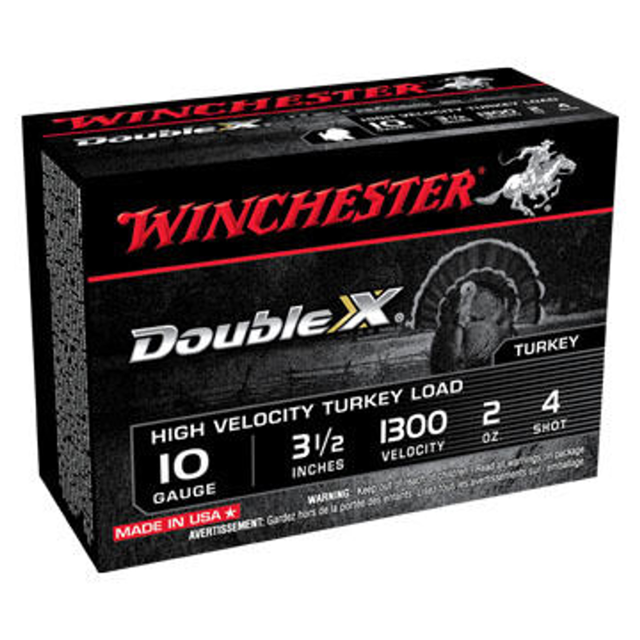 Winchester Double X 10 GA 3-1/2" 2 oz. #4 Shotshell Ammo (10)