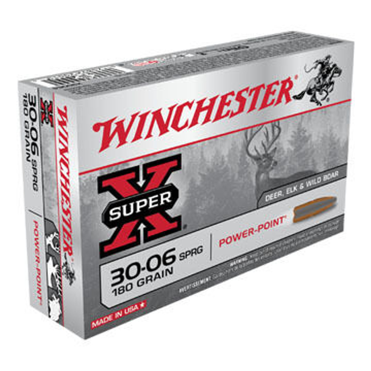 Winchester Super-X 30-06 Springfield 180 Grain Power-Point Rifle Ammo (20)