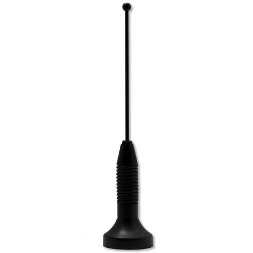 TE AB150S 150-174 Mhz Quarterwave Black Antenna with Spring.Order Motorola Style Mount Seperately