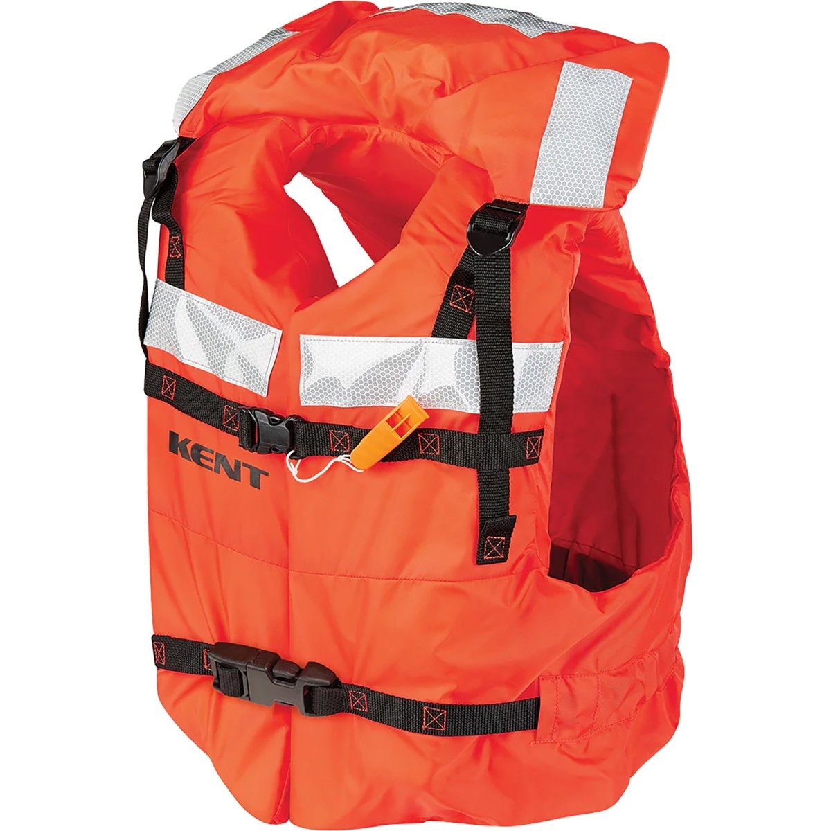 Kent Type I Vest Style Life Jacket - Adult Universal - Orange
