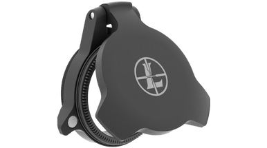 Alumina Flip-Up Rifle Scope Cover - 24mm, Objective, Matte Black