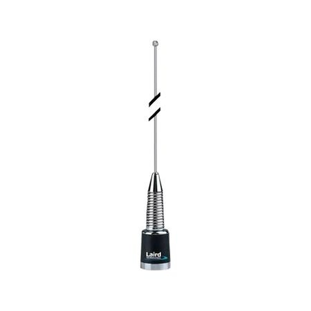 LAIRD B4063S Ant Is a 15'' Long,chrome Base Oil OMNI Whip Ant 406-430 Mhz with NMO Base and Spring