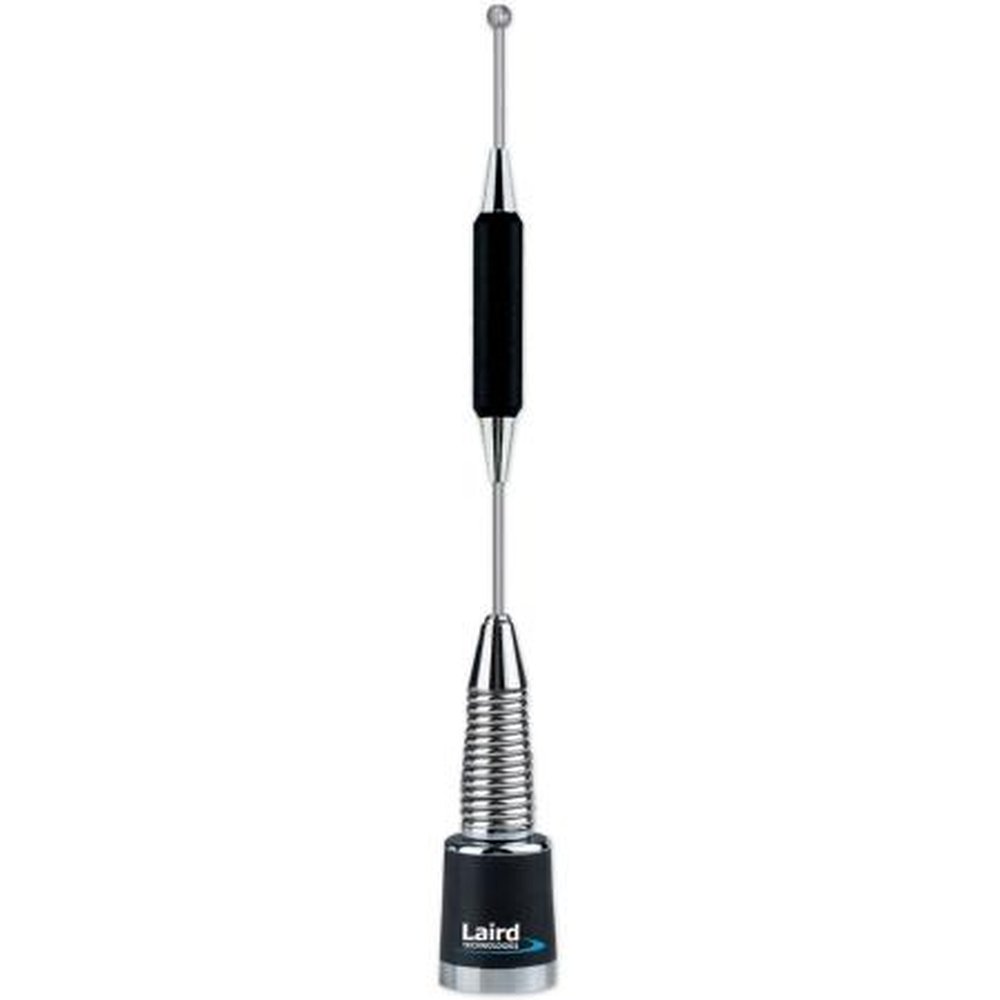 LAIRD B4505CNS 450-470 Mhz Base Loaded 5/8 Over 5/8 Wave No Ground Plane Antenna with Spring.Order Motorola Style Mount Seperately