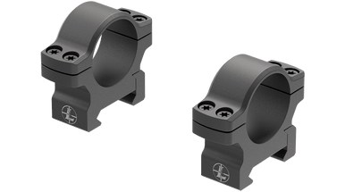 Leupold Backcountry Cross-Slot Weaver-Style Rings - 1" Diameter, Low Height, Matte Black