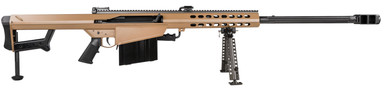 Barrett M82A1 .416 Barrett 29in Black Phosphate Double Chamber Muzzle Brake 10+1Rnd Coyote Metal Stock Semi-Auto Rifle
