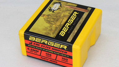 Berger Bullets Elite Hunter 26550 6.5mm 156 gr Bullets-100cnt