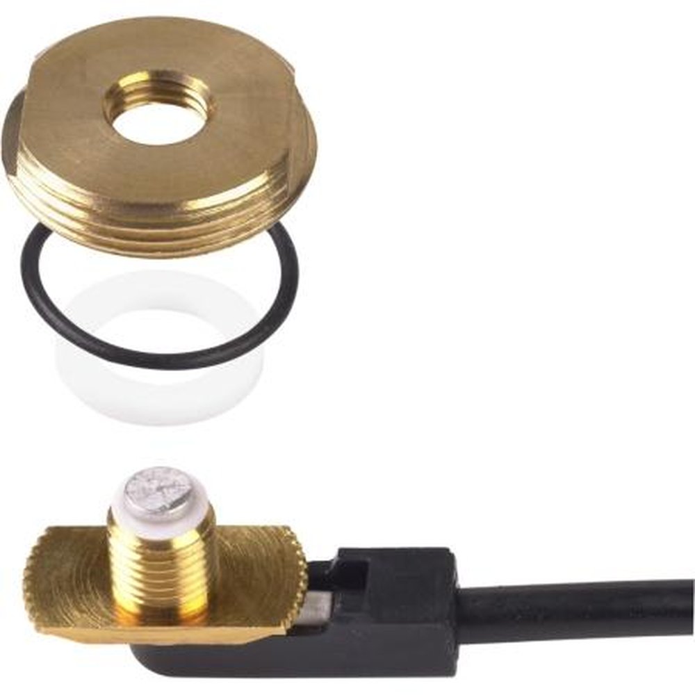 MAXRAD BMA 3/8" or 3/4" Hole Brass Mount.Includes 17' RG-58/U Cable and a UHF Male Silver Plated Solder Connector