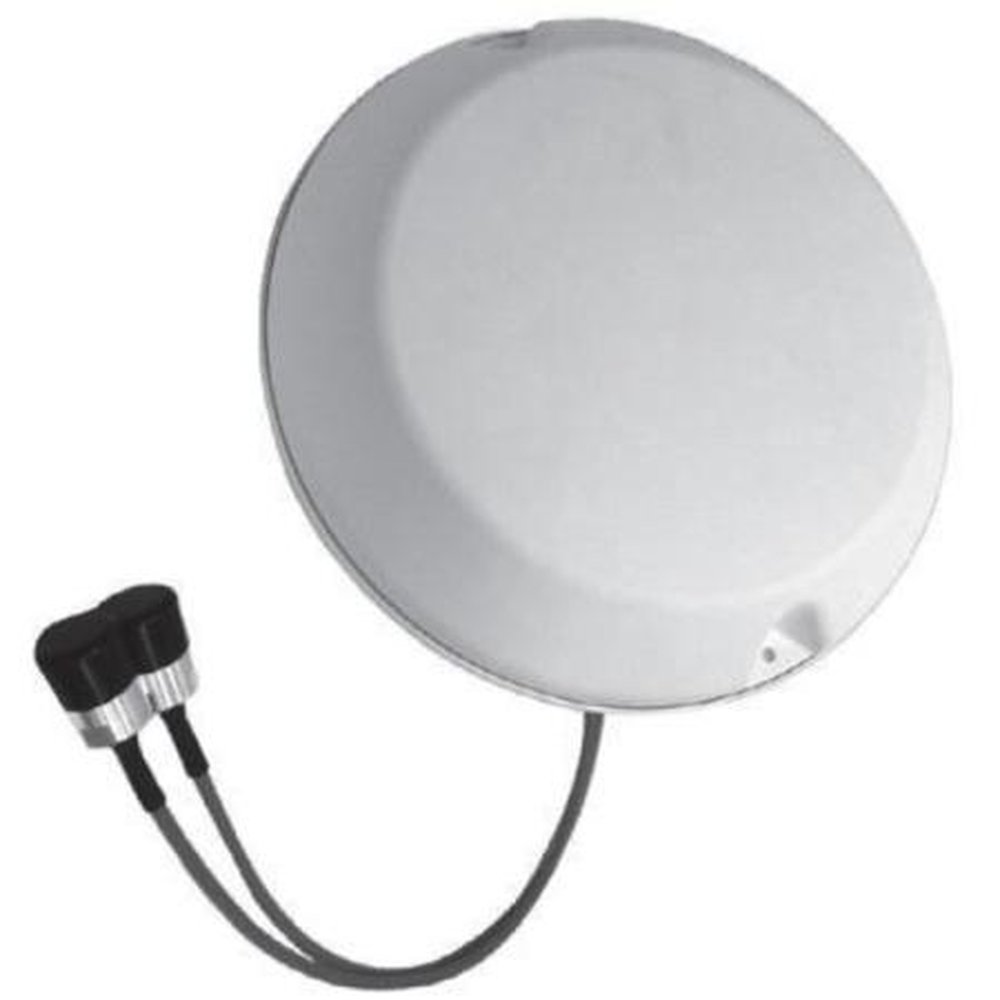 TE CMD69273P-30D43F 698 to 960 MHz/1710 to 2700 Mhz Low PIM 2-Port MIMO Ceiling Mount Ant.50W, 50 Ohms.Dual 4.3-10 DIN Female.Dual 12" Plenum Rated