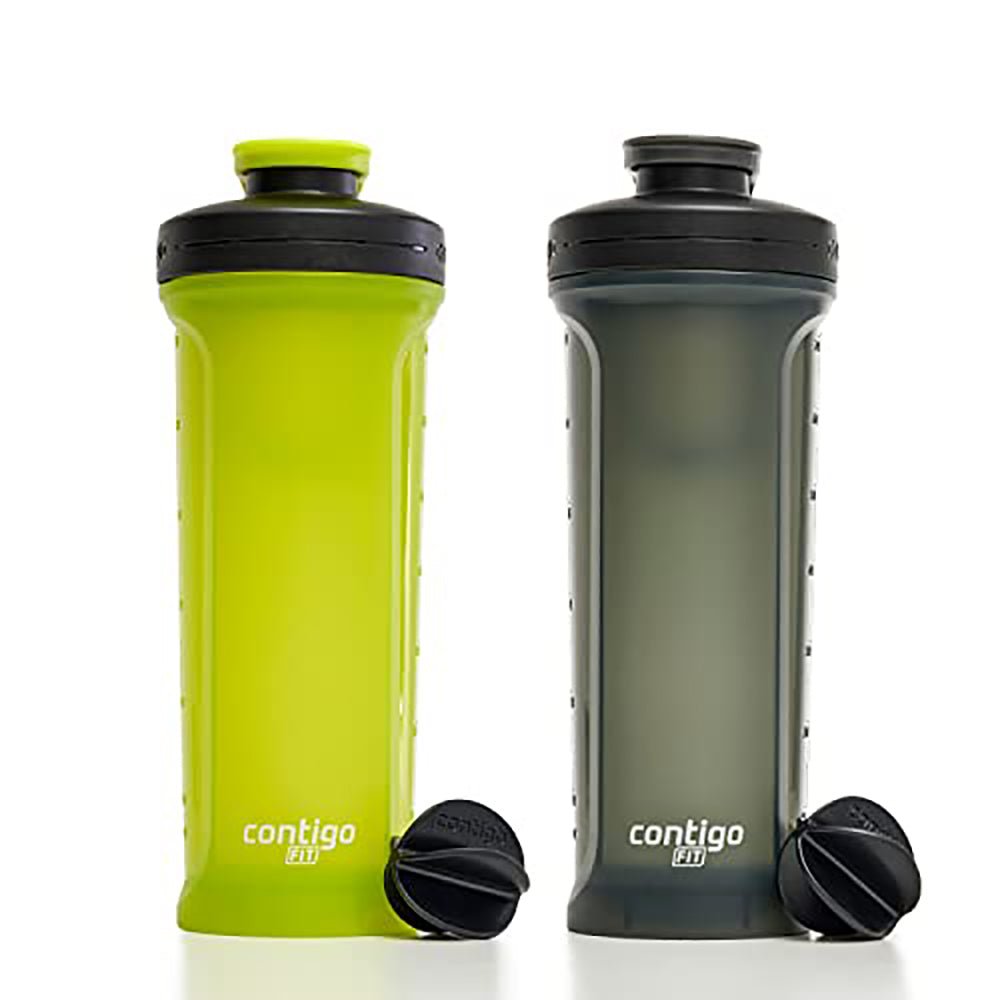 Contigo 28 oz. Fit Shake & Go 2.0 Microban Shaker Mixer Bottle 2-Pack