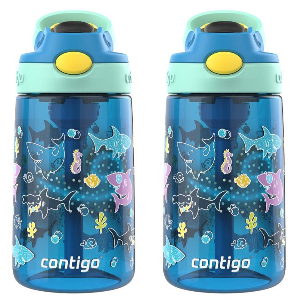Contigo Kid's 14 oz. Aubrey AutoSpout Straw Water Bottle 2-Pack