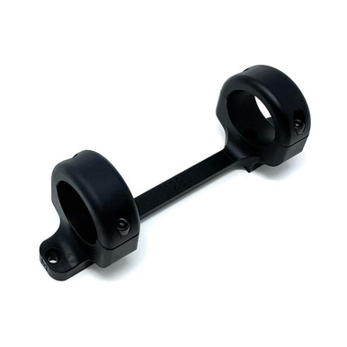 DNZ 11280 1-Pc Base & Ring Combo For Ruger American Short Action Black Matte Finish 1" Rings Medium