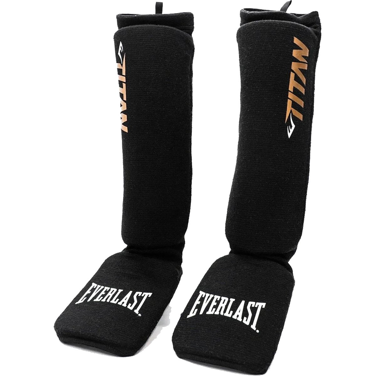 Everlast Titan MMA Protective Shin Instep Guards - Black