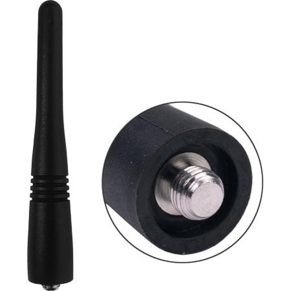 LAIRD EXR400BN 400-420 Mhz Portable Antenna.6.95" Long, 1/4 Wave.Right Angle with Swivel Elbow and BNC Connector