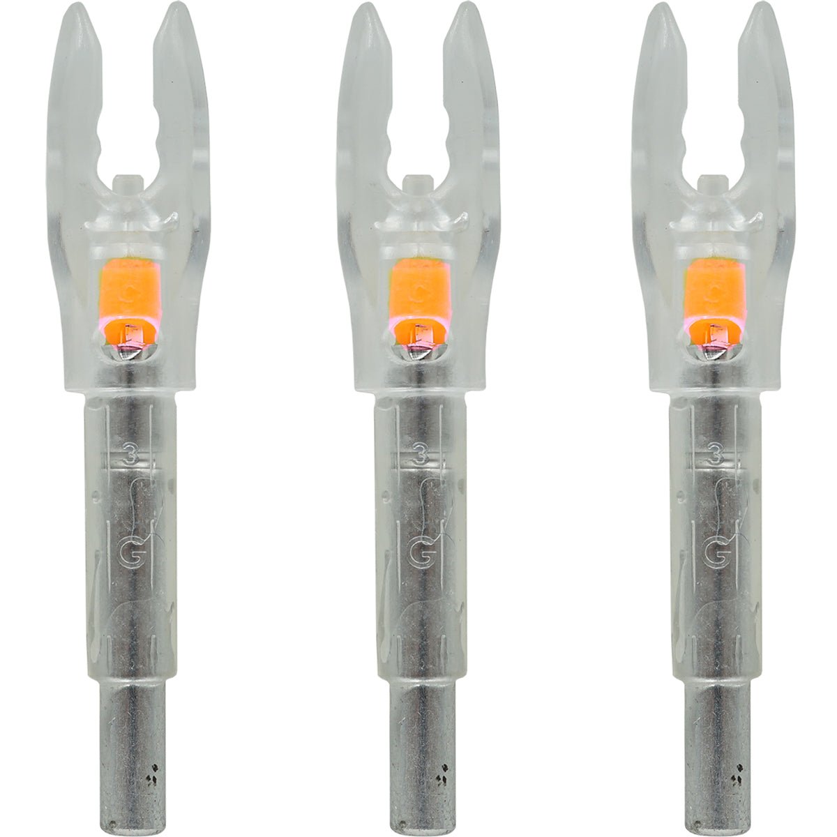 Nockturnal Orange Lighted G-Nock 3-Pack