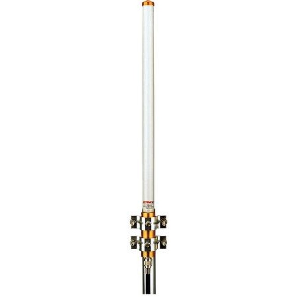 TE FG1623 162-168MHz 3dB Gain Base Antenna Enclosed in Fiberglass Radome with an Gold Anodized Support Pipe.N Female Term.Order 65724 or 69293 Clamp