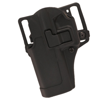 Blackhawk Serpa CQC, Belt & Paddle Holster - Glock 17/22/31, Plain Matte Black Finish, Left Hand