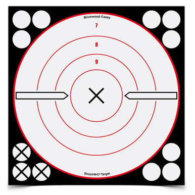 Birchwood Casey ShootNC 8" Bull's-Eye Targets - (Per 6)